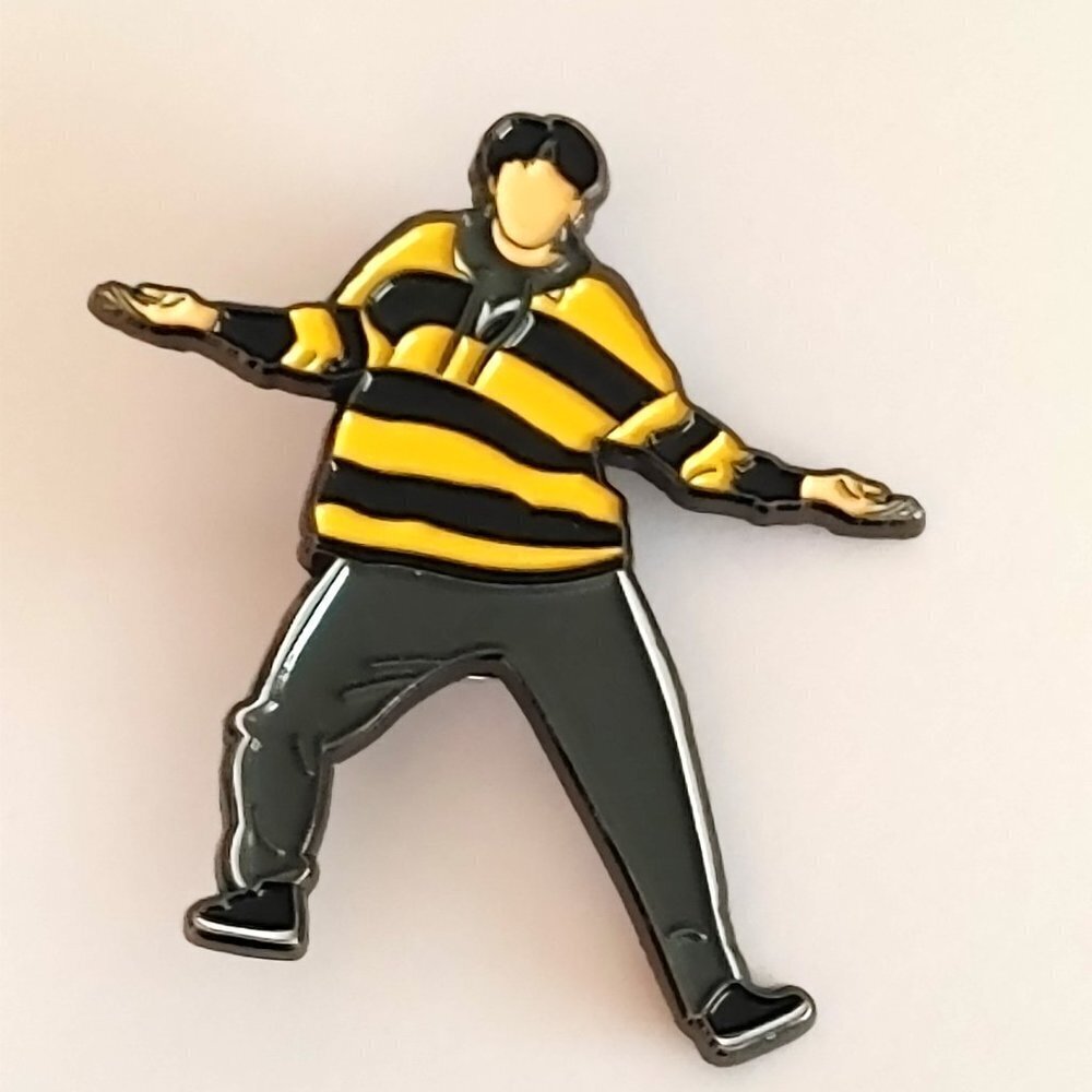 FUN BTS Hobi J-Hope Enamel Pin Dancing K-Pop